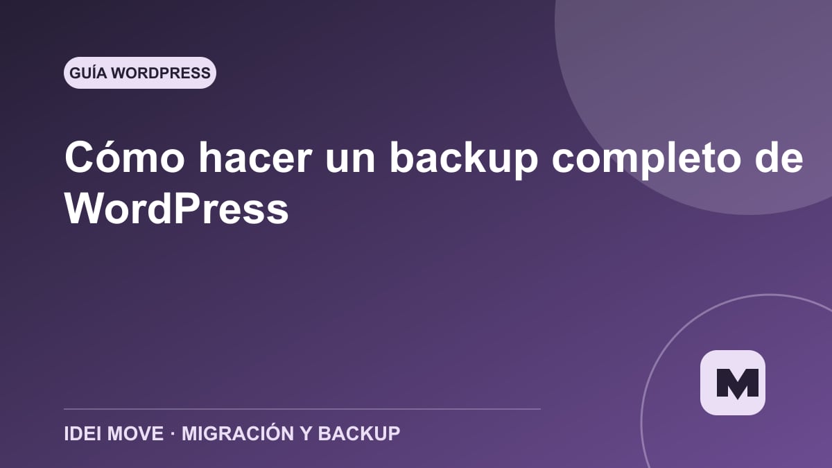 Imagen de la gu&iacute;a C&oacute;mo hacer un backup completo de WordPress