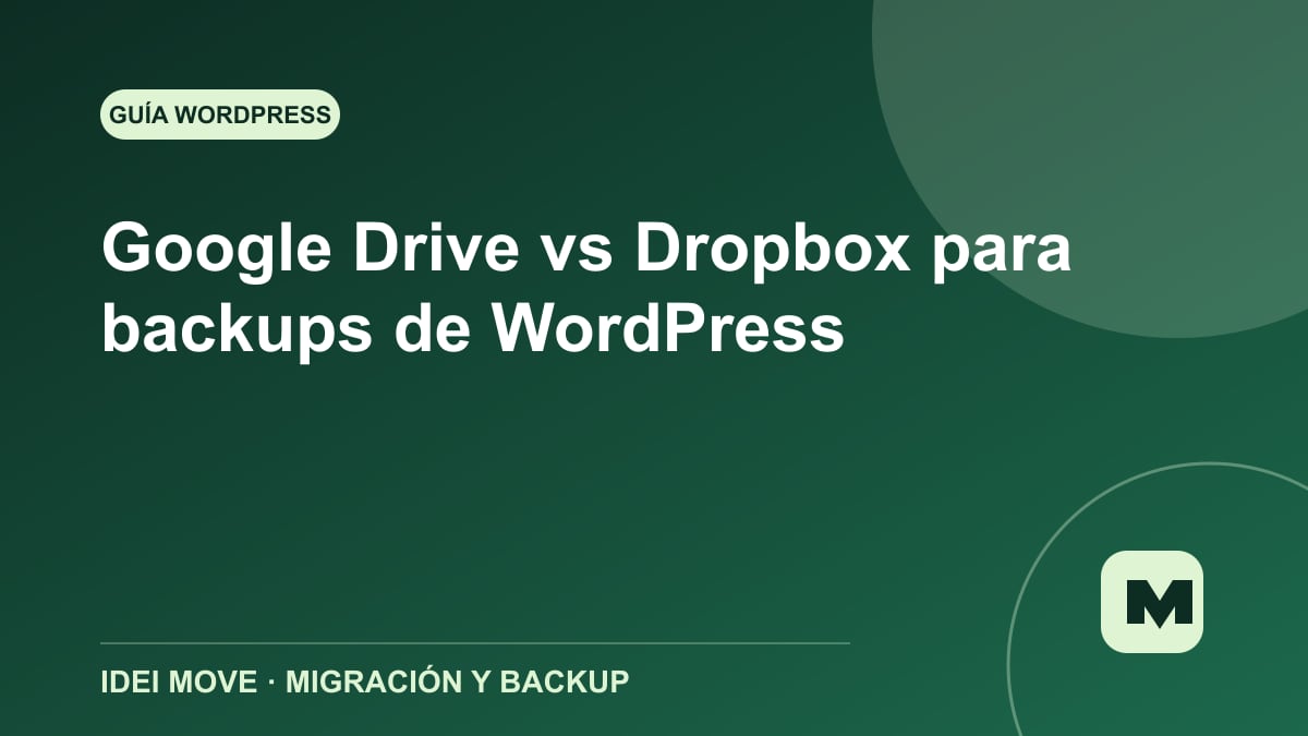 Imagen de la gu&iacute;a Google Drive vs Dropbox para backups de WordPress